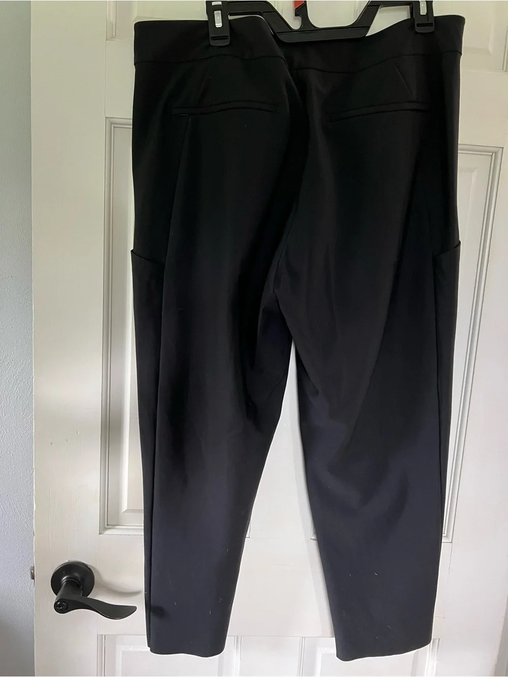 Black Women Dress Pants - Classic Tailored Fit 3/4 length